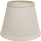 HomeRoots 12" Empire Hardback Slanted No Slub Lampshade in White Finish