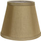 HomeRoots 12" Hardback Empire Slanted No Slub Lampshade in Pale Brown Finish