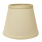 HomeRoots 12" Hardback Empire Slanted Slanted No Slub Lampshade in Ivory Finish
