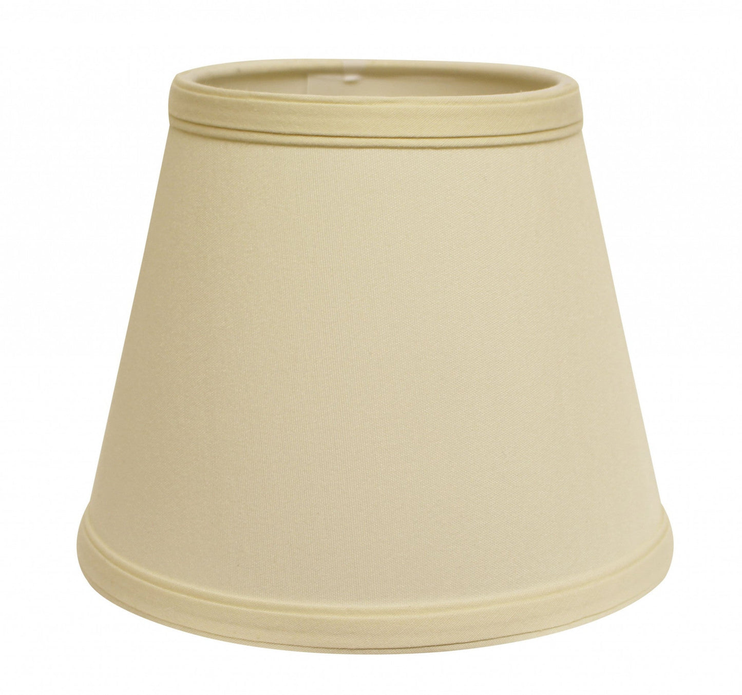HomeRoots 12" Hardback Empire Slanted Slanted No Slub Lampshade in Ivory Finish