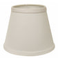 HomeRoots 12" Hardback Empire Slanted Slanted No Slub Lampshade in White Finish