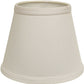 HomeRoots 12" Hardback Empire Slanted Slanted No Slub Lampshade in White Finish