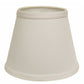 HomeRoots 12" Hardback Empire Slanted Slanted No Slub Lampshade in White Finish