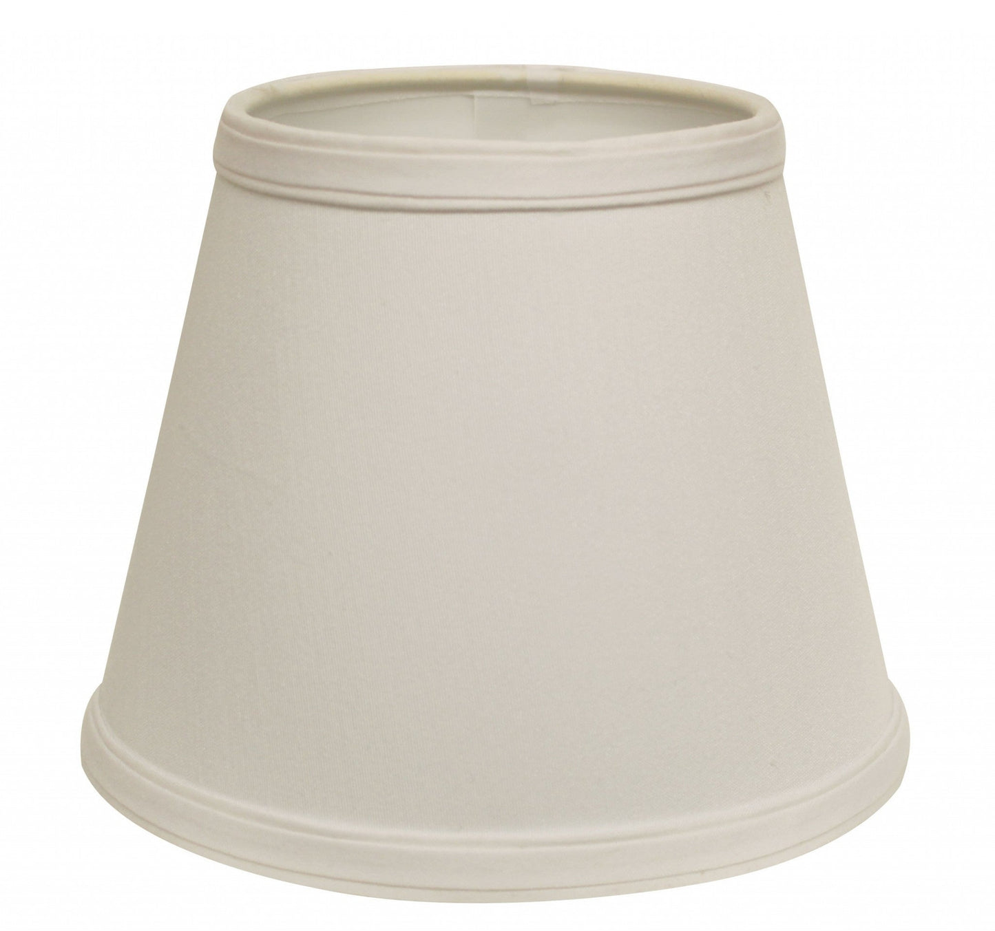 HomeRoots 12" Hardback Empire Slanted Slanted No Slub Lampshade in White Finish