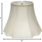 HomeRoots 12" Octagon Monay Shantung Lampshade in White Finish