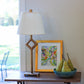 HomeRoots 12" Oval Side Pleat Paperback Shantung Lampshade in Ivory Finish