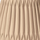 HomeRoots 12" Oval Smocked Pleat Paperback Shantung Lampshade in Vintage Gold Finish