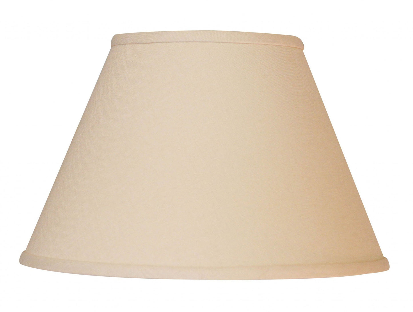 HomeRoots 12" Parchment Premium Empire Slanted Linen Lampshade in Beige Finish