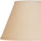 HomeRoots 12" Parchment Premium Empire Slanted Linen Lampshade in Beige Finish