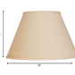 HomeRoots 12" Parchment Premium Empire Slanted Linen Lampshade in Beige Finish