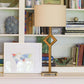 HomeRoots 12" Parchment Throwback Oval Linen Lampshade in Beige Finish