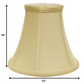 HomeRoots 12" Premium Bell Monay Shantung Lampshade in Antique White Finish