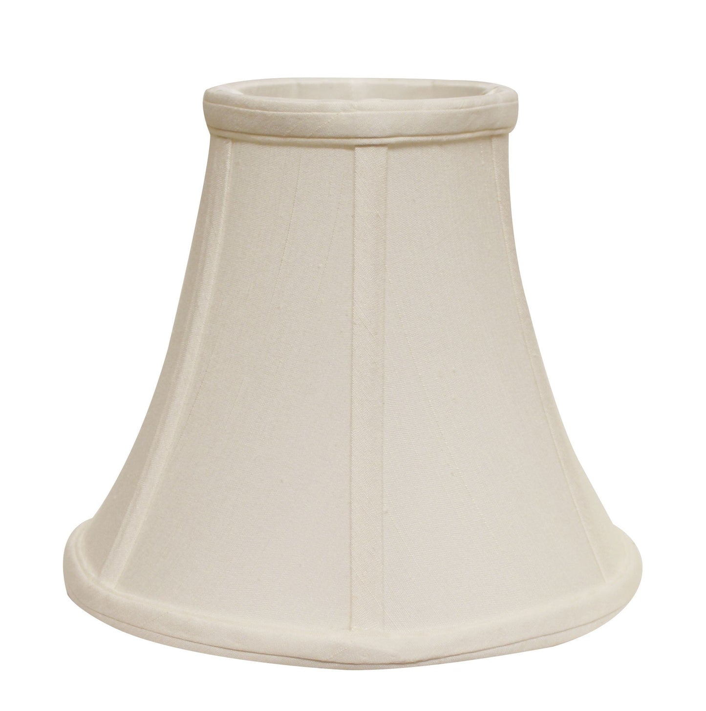 HomeRoots 12" Premium Bell Monay Shantung Lampshade in White Finish