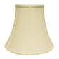 HomeRoots 12" Premium Bell No Slub Lampshade in Ivory Finish