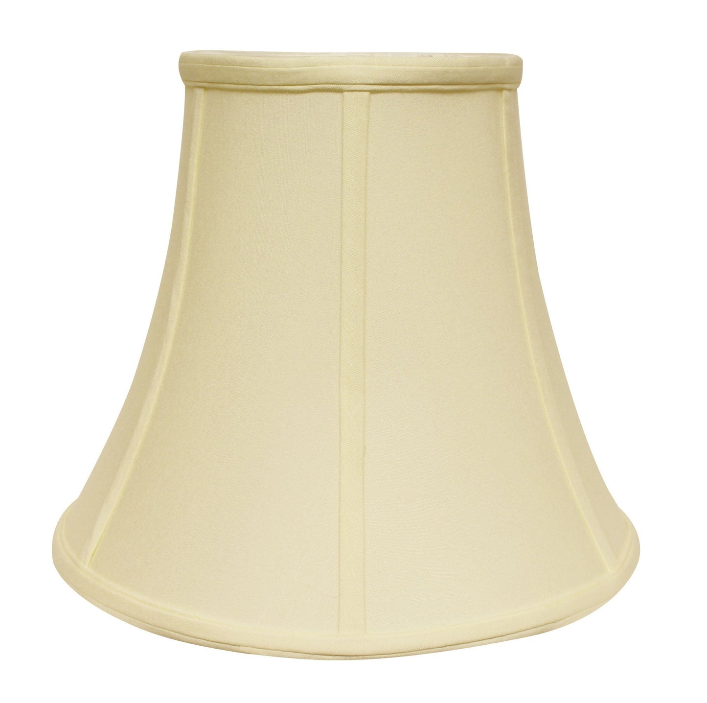 HomeRoots 12" Premium Bell No Slub Lampshade in Ivory Finish