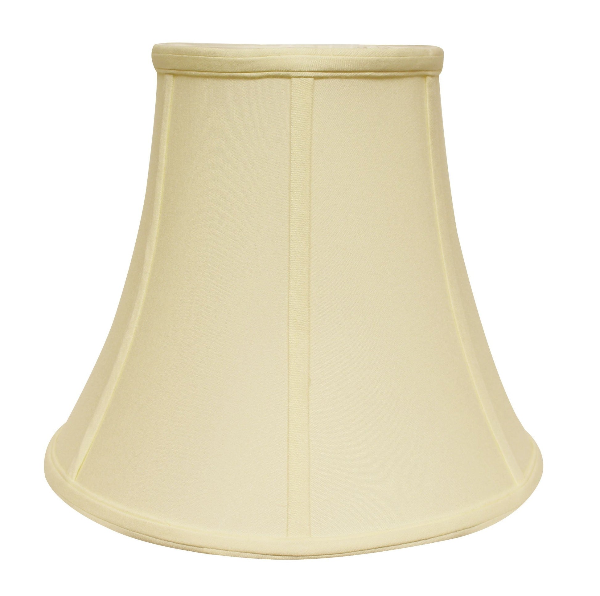 HomeRoots 12" Premium Bell No Slub Lampshade in Ivory Finish