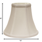 HomeRoots 12" Premium Bell No Slub Lampshade in Snow Finish