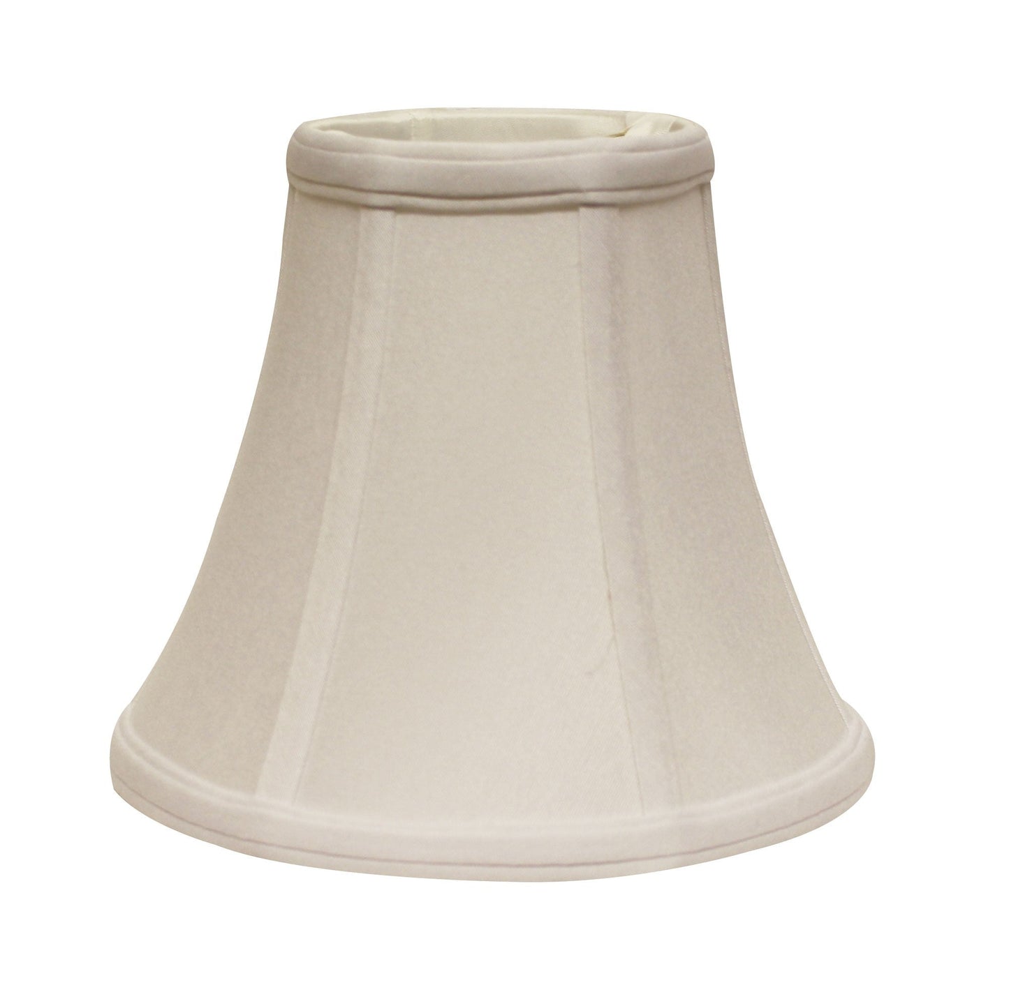 HomeRoots 12" Premium Bell No Slub Lampshade in Snow Finish