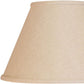 HomeRoots 12" Premium Empire Slanted Linen Lampshade in Dark Wheat Finish