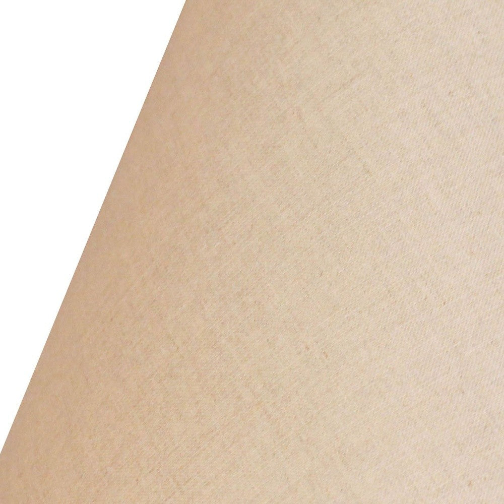 HomeRoots 12" Premium Empire Slanted Linen Lampshade in Dark Wheat Finish