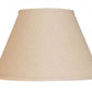 HomeRoots 12" Premium Empire Slanted Linen Lampshade in Dark Wheat Finish