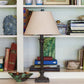 HomeRoots 12" Premium Empire Slanted Linen Lampshade in Light Wheat Finish