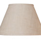 HomeRoots 12" Premium Empire Slanted Linen Lampshade in Light Wheat Finish