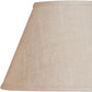 HomeRoots 12" Premium Empire Slanted Linen Lampshade in Light Wheat Finish