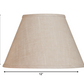 HomeRoots 12" Premium Empire Slanted Linen Lampshade in Light Wheat Finish