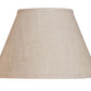 HomeRoots 12" Premium Empire Slanted Linen Lampshade in Light Wheat Finish