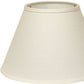 HomeRoots 12" Premium Empire Slanted Linen Lampshade in White Finish
