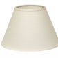 HomeRoots 12" Premium Empire Slanted Linen Lampshade in White Finish