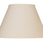 HomeRoots 12" Premium Empire Slanted No Slub Lampshade in Ivory Finish