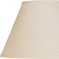 HomeRoots 12" Premium Empire Slanted No Slub Lampshade in Ivory Finish