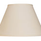 HomeRoots 12" Premium Empire Slanted No Slub Lampshade in Ivory Finish