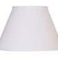 HomeRoots 12" Premium Empire Slanted No Slub Lampshade in White Finish