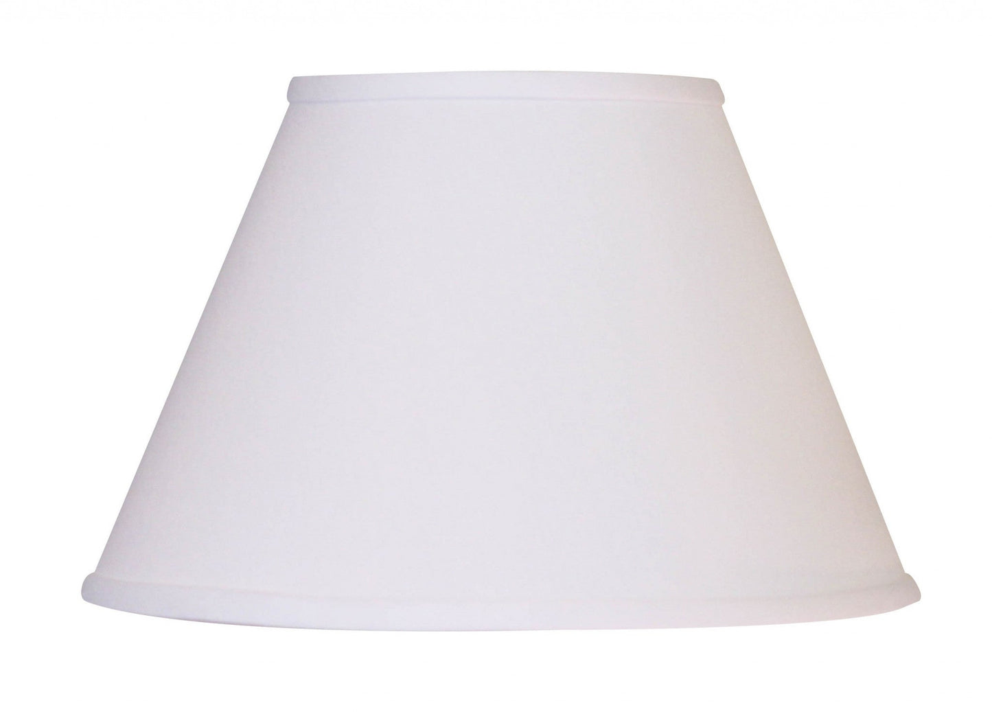 HomeRoots 12" Premium Empire Slanted No Slub Lampshade in White Finish