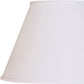HomeRoots 12" Premium Empire Slanted No Slub Lampshade in White Finish