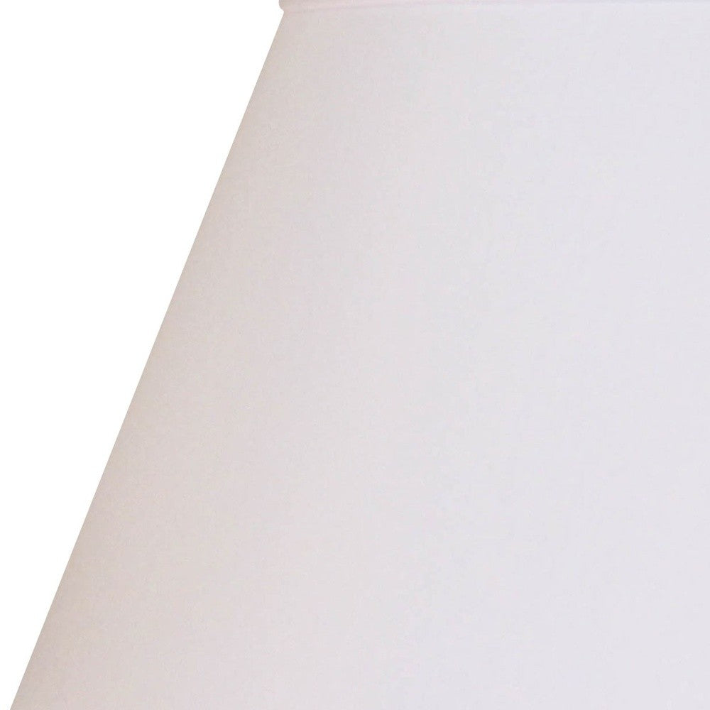 HomeRoots 12" Premium Empire Slanted No Slub Lampshade in White Finish