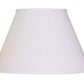 HomeRoots 12" Premium Empire Slanted No Slub Lampshade in White Finish