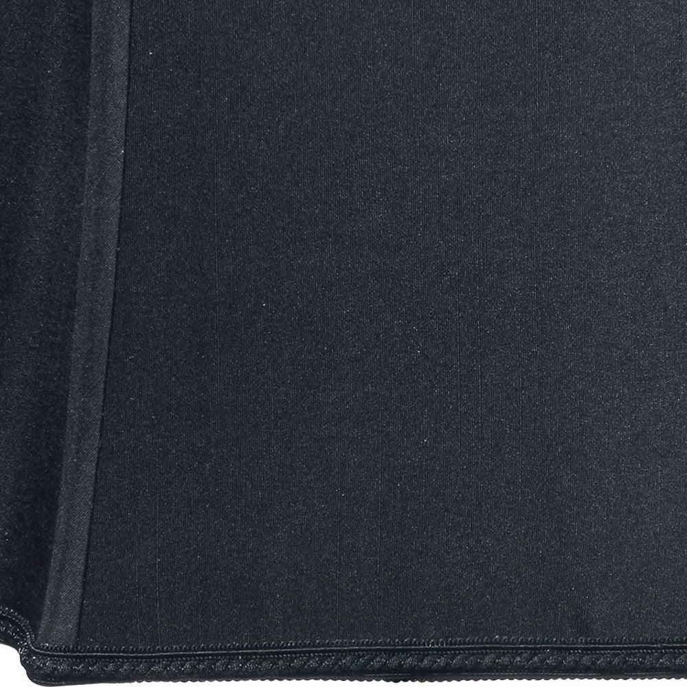 HomeRoots 12" Premium Oblong Shantung Lampshade in Black Finish With Bronze Lining