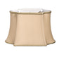 HomeRoots 12" Premium Oblong Shantung Lampshade in Vintage Gold Finish