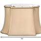 HomeRoots 12" Premium Oblong Shantung Lampshade in Vintage Gold Finish