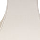 HomeRoots 12" Premium Square Bell Slanted No Slub Lampshade in White Finish