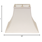 HomeRoots 12" Premium Square Bell Slanted No Slub Lampshade in White Finish
