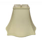 HomeRoots 12" Premium Square Monay Shantung Lampshade in Ivory Finish