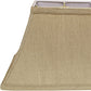 HomeRoots 12" Rectangle Bell No Slub Lampshade in Pale Brown Finish