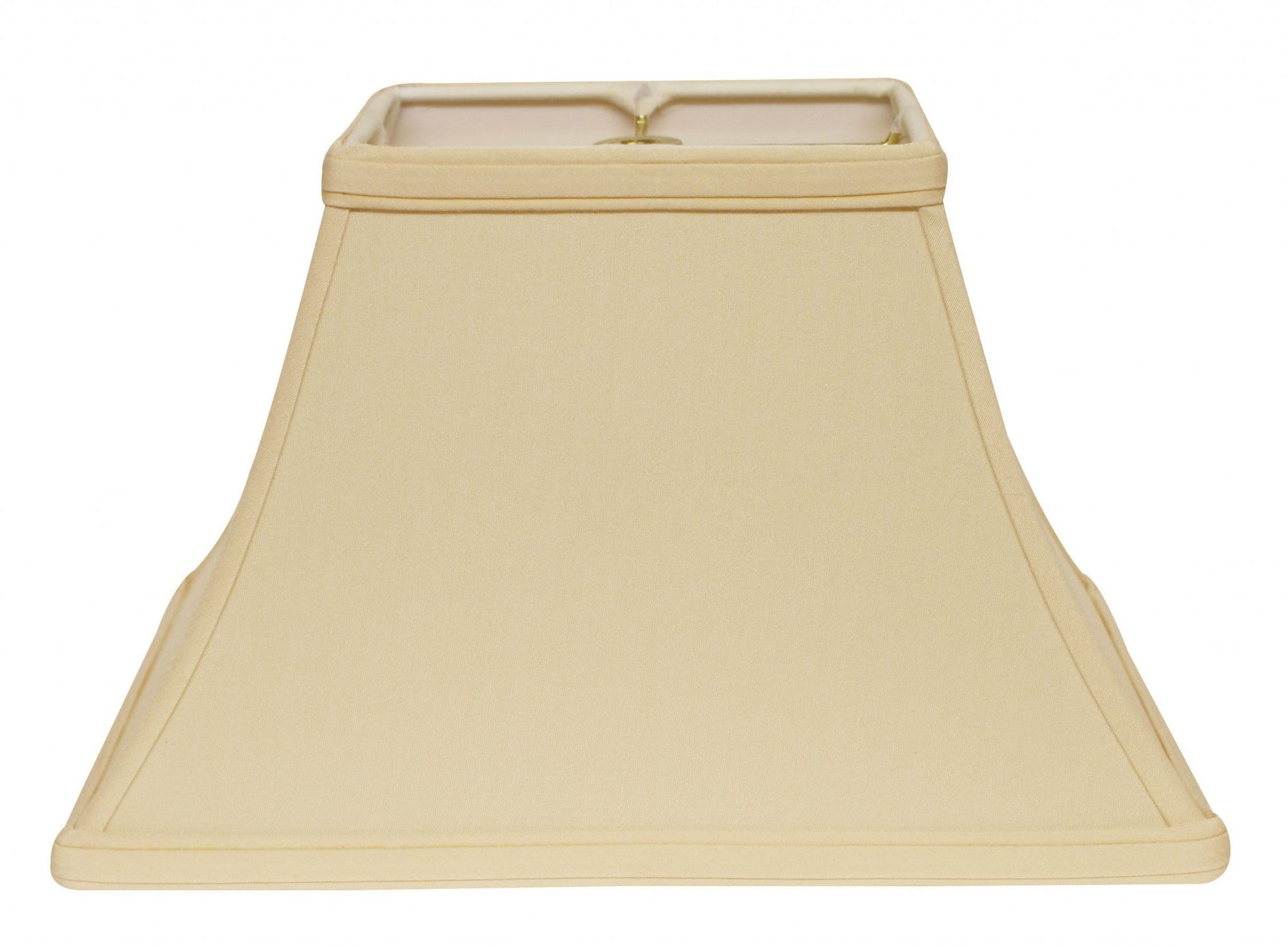 HomeRoots 12" Rectangle Bell No Slub Lampshade in Slate Grey Finish
