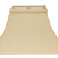 HomeRoots 12" Rectangle Bell No Slub Lampshade in Slate Grey Finish