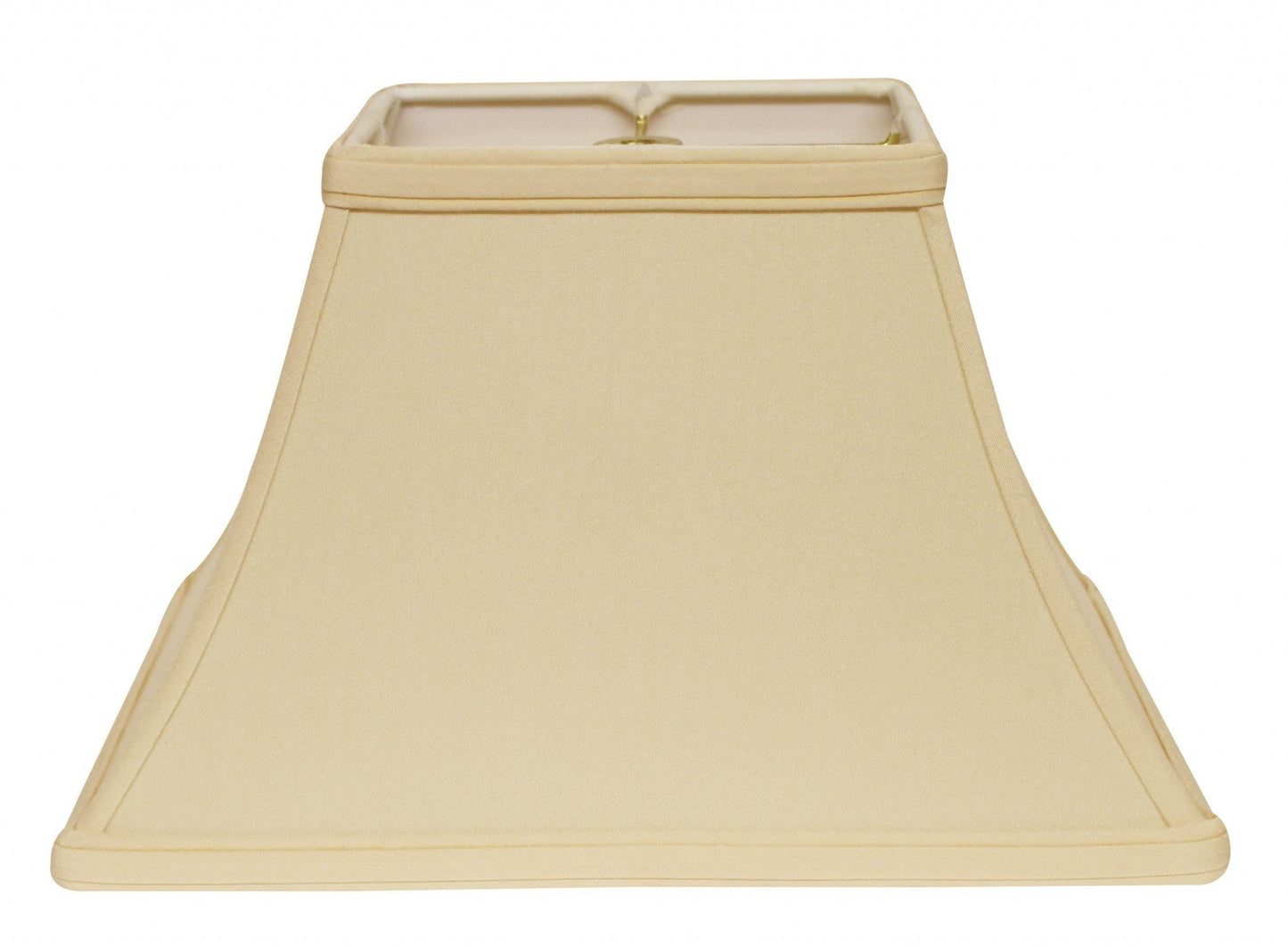 HomeRoots 12" Rectangle Bell No Slub Lampshade in Slate Grey Finish